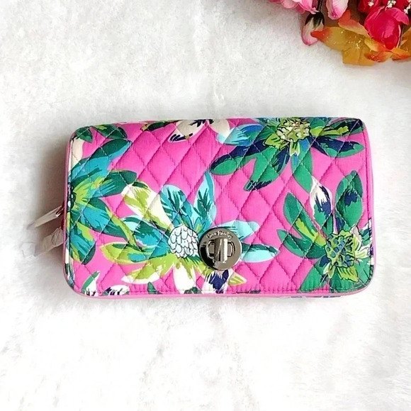 Vera Bradley Turnlock Crossbody Tropical Paradise - Picture 1 of 14